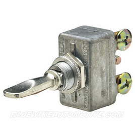 CLASSIC STEEL CHROME TOGGLE SWITCH - ON/OFF/ON