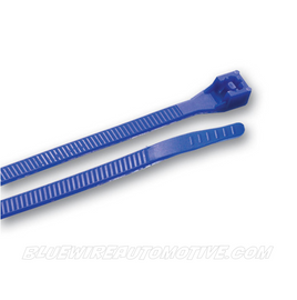 TRADE QUALITY NYLON CABLE TIES - BLUE - 100pack