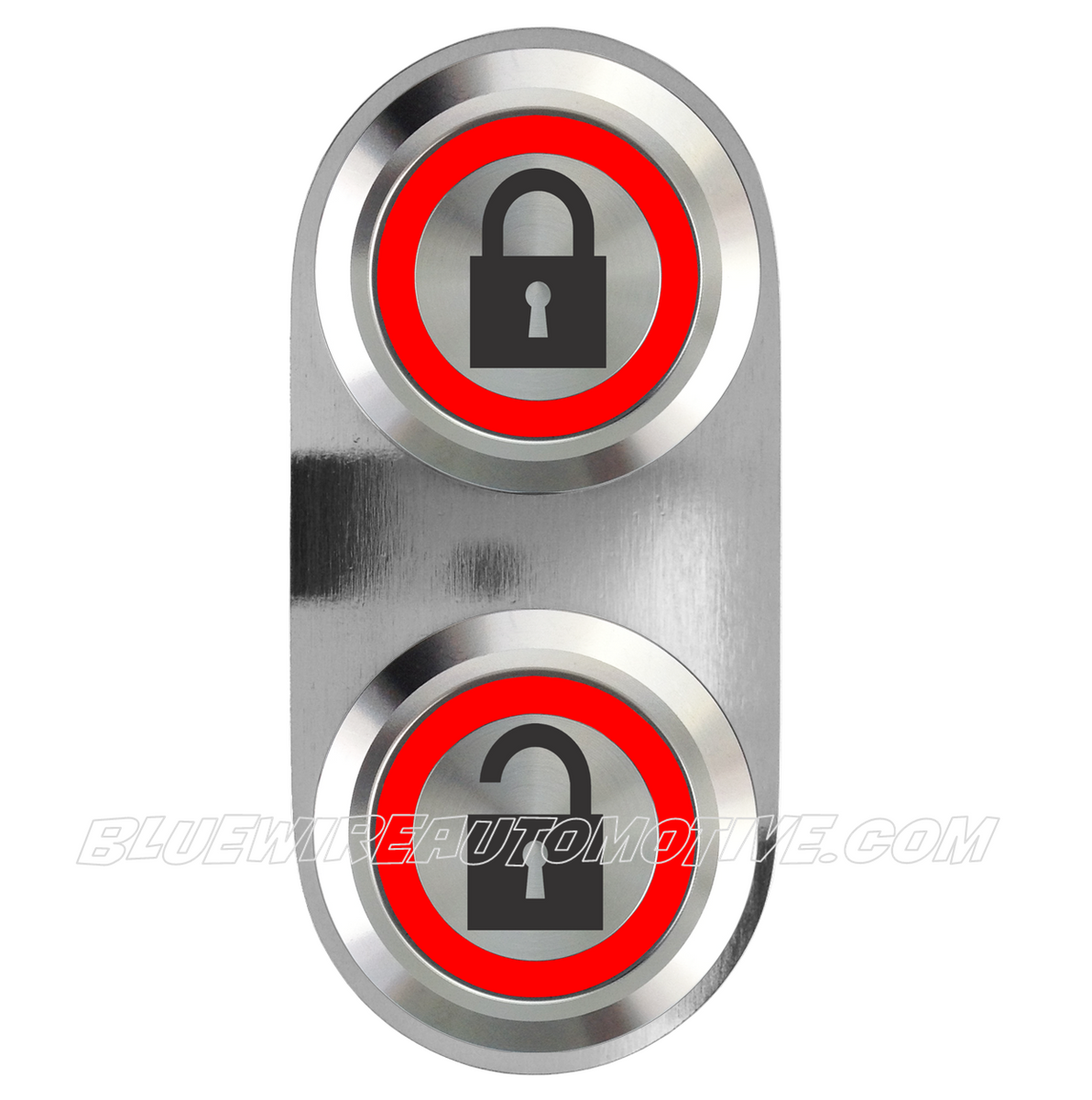 SILVER SERIES BILLET CENTRAL LOCKING SWITCH-RED| Bluewire Automotive