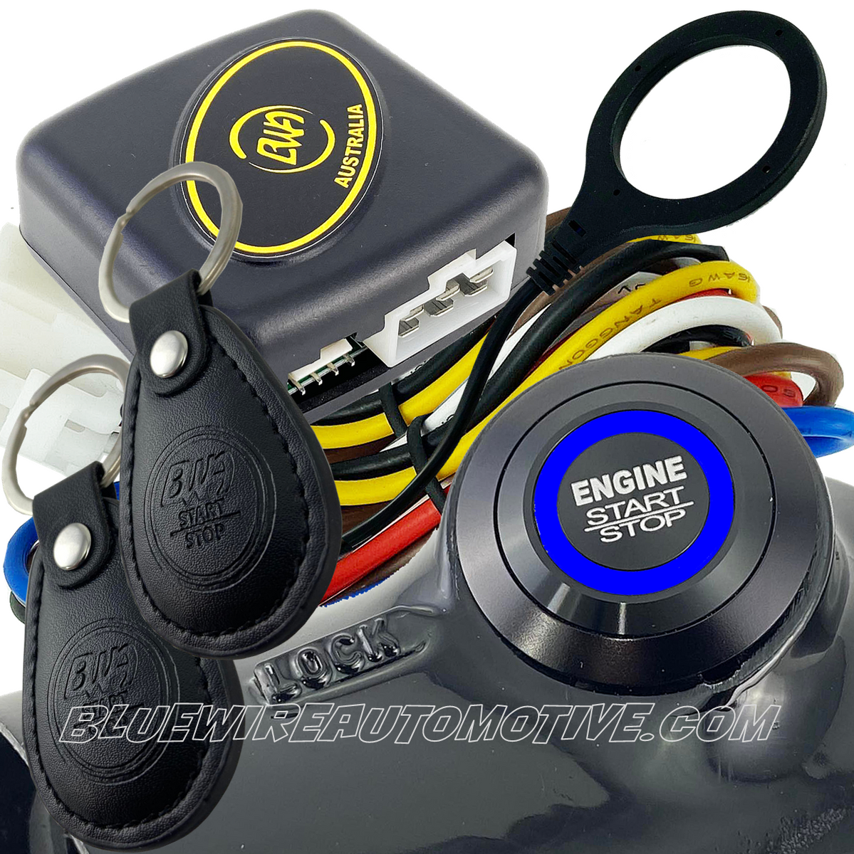 HOLDEN HX STEERING COLUMN RFI TOUCH TAG BLACK ENGINE START SYSTEM-NON ...