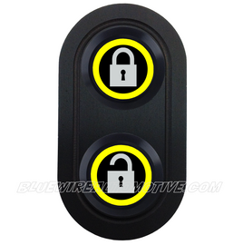 DELUXE BLACK SERIES BILLET CENTRAL LOCKING SWITCH-YELLOW