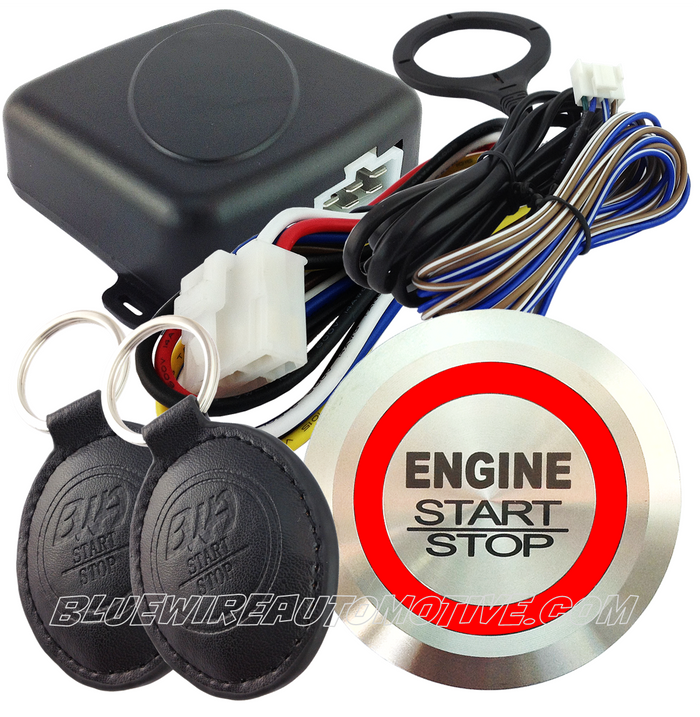 Dfi Car Button 40MM SS BILLET BUTTON ENGINE START/STOP SYSTEM-RFI TOUCH TAG-BWASB9002 ...