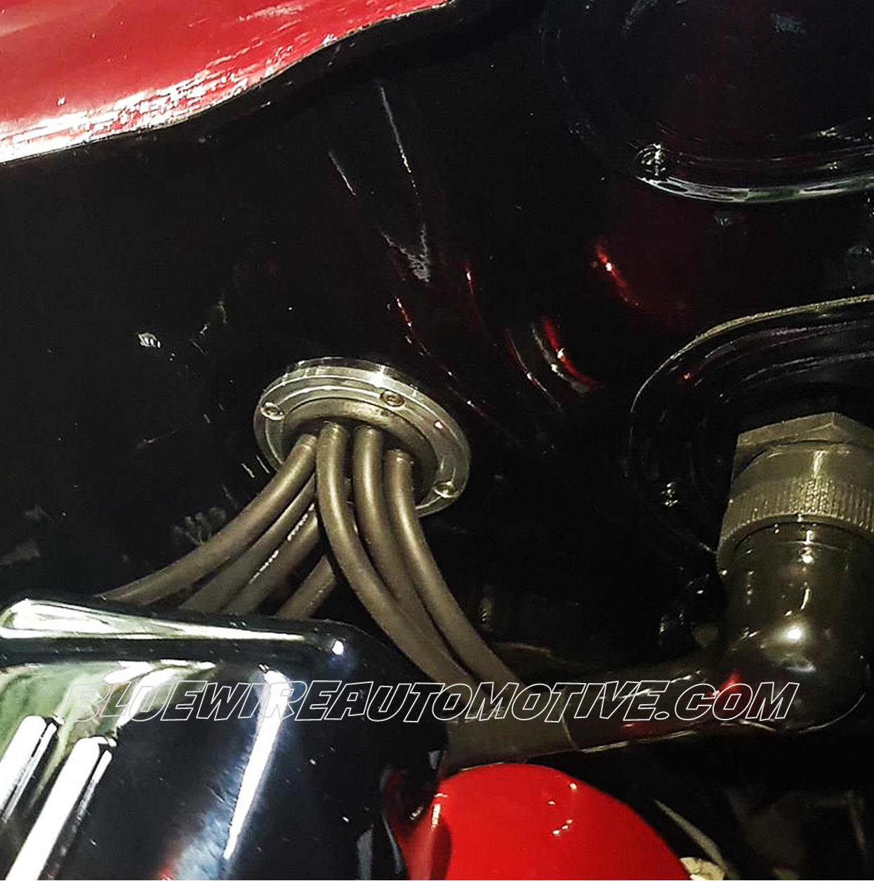 SILVER SERIES FIREWALL PORT SPARK PLUG LEAD SEPARATOR GROMMET- BWAFWP07-4