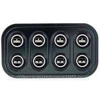 
              HORIZONTAL DELUXE BLACK SERIES BILLET POWER WINDOW UP/DOWN SWITCH-4D-WHITE
            