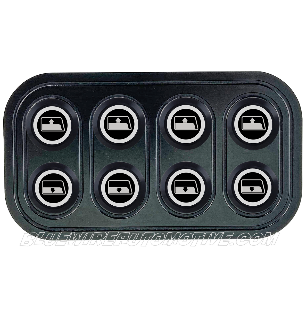 HORIZONTAL DELUXE BLACK SERIES BILLET POWER WINDOW UP/DOWN SWITCH-4D-W ...