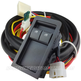 BLACK-COMMODORE VY VZ UTE/2 DOOR POWER WINDOW U-WIRE SWITCH & RELAY WIRE KIT-BWA2SWK02GMYZ