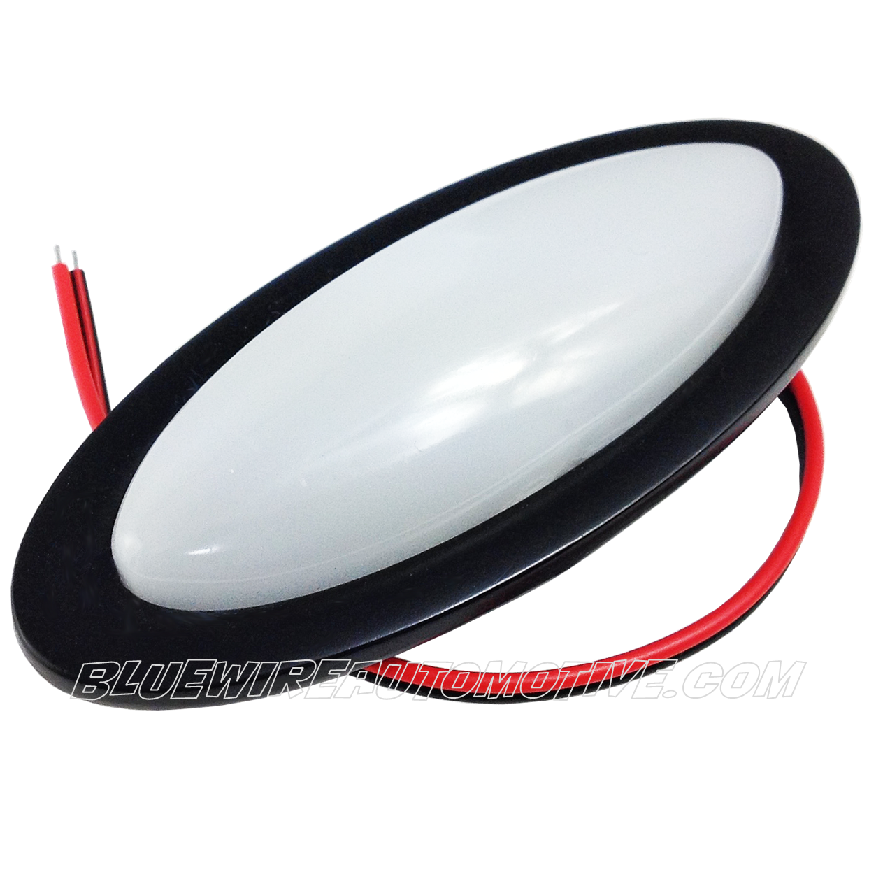 BLACK BILLET INTERIOR WHITE FROSTED DOME DOOR LIGHT BWABWDLBK