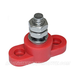 SINGLE INSULATED BATTERY POWER JUNCTION POST RED - BWAB0001