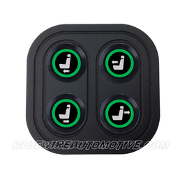 DELUXE BLACK SERIES BILLET ELECTRIC SEAT SWITCH-4-GREEN