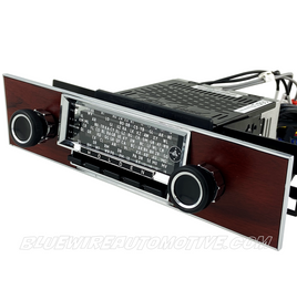 HOLDEN HT MONARO/PREM RETRO DAB RADIO-ROSEWOOD FACE-BWARSRKTGRW
