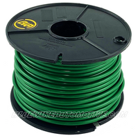 
              GREEN SINGLE CORE WIRE ROLL 3mm - 10amp - 100mtrs - BWA300GRN100
            