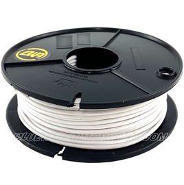 WHITE 3mm SINGLE CORE WIRE 10amp - 2mtr-5mtrs-10mtrs-30mtrs