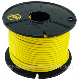 YELLOW SINGLE CORE WIRE ROLL 3mm - 10amp - 100mtrs - BWA300YL100