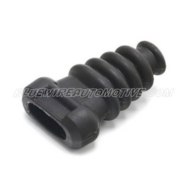 3PIN RIBBED CONNECTOR PLUG RUBBER BOOT-BWAR0533