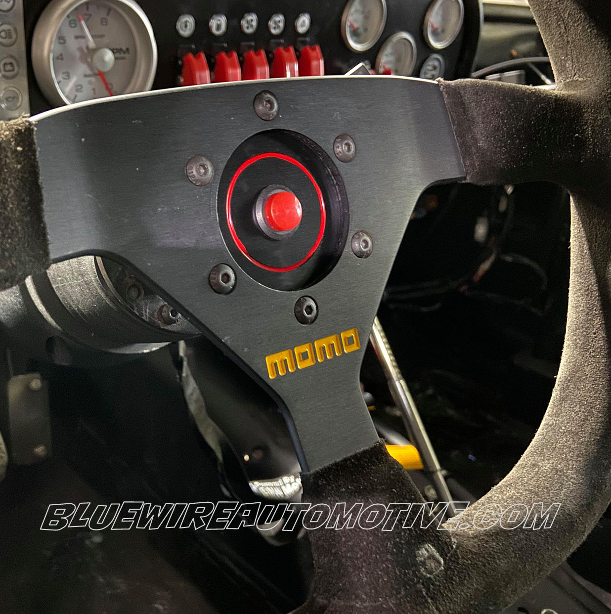 RED SERIES STEERING WHEEL BOSS SINGLE HORN SWITCH PLATE - BWABSW0028
