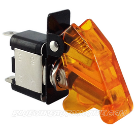 MISSILE FLIP SWITCH - LED AMBER ON/OFF - BWASW0514