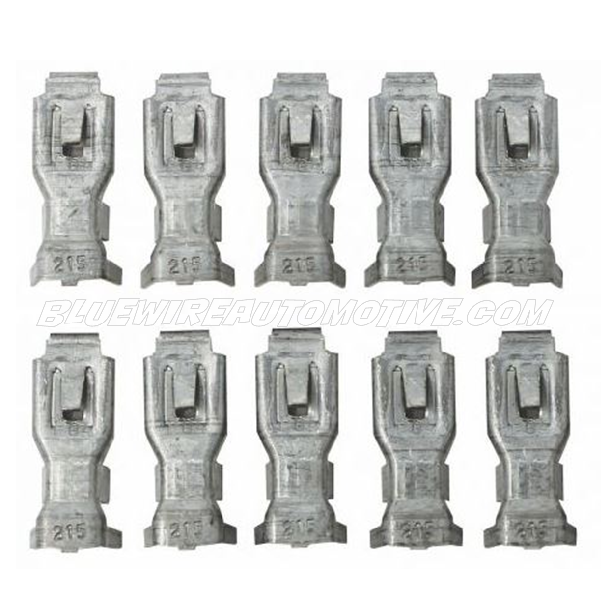 10 x FEMALE SLIDE LOCKING DOUBLE WIRE TERMINAL-56 SERIES-BWA510387