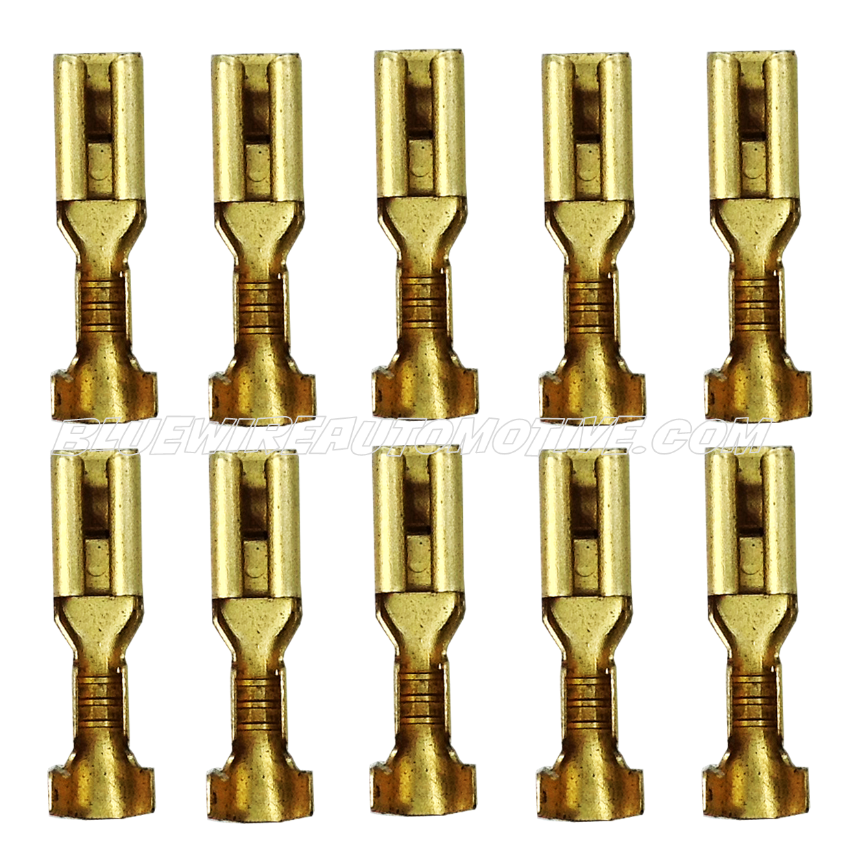 10 x UNIVERSAL FEMALE UNSULATED BLADE WIRE TERMINALS-2.8mmx0.8mm-BWA56222