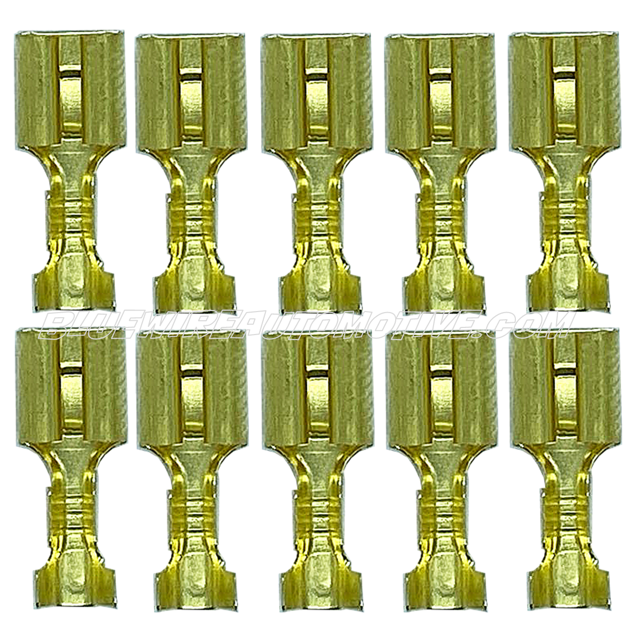 10 x UNIVERSAL FEMALE UNINSULATED BLADE WIRE TERMINAL-6.3mmx0.8mm-BWA56224