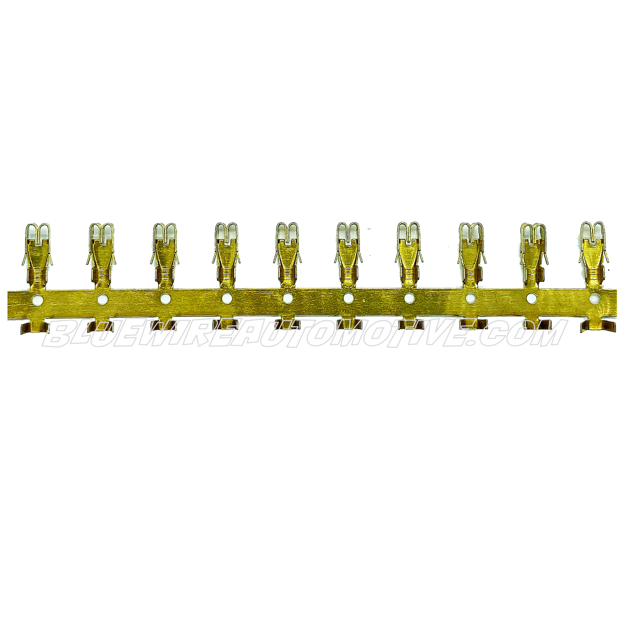 10 x LINKED BRASS UNINSULATED FEMALE FUSE BOX TERMINALS 25mm x 5mm-BWA00470