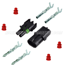 WEATHER PROOF SEALED CONNECTOR PLUG 2PN - BWAP0101