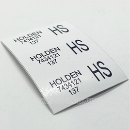 HK HT HG HOLDEN 7434121 137 HS ENGINE WIRE HARNESS DECAL-NON GENUINE GMH COMPATIBLE PARTS